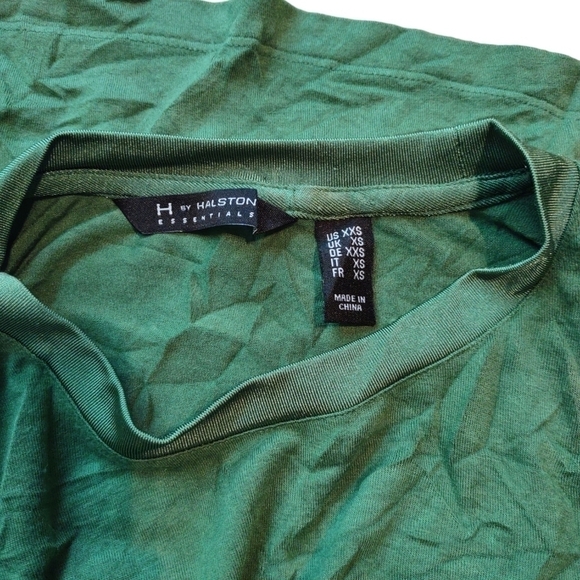 H by Halston Essentials Knit Top Kelly Green XXS - Picture 3 of 6